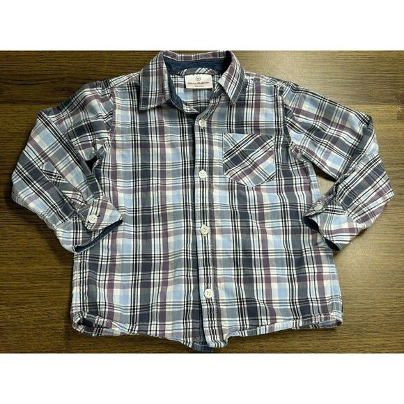 Hanna Andersson Other - Hanna Andersson‎ Long sleeved 100% cotton shirt Plaid casual 3T 90